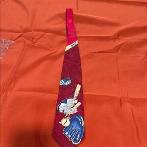 Zane Rich Red Silk Tie